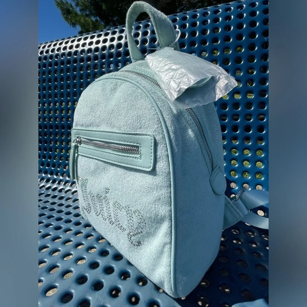 Juicy Couture Backpack,Juicy Couture Mint Backpack with Rhinestones.